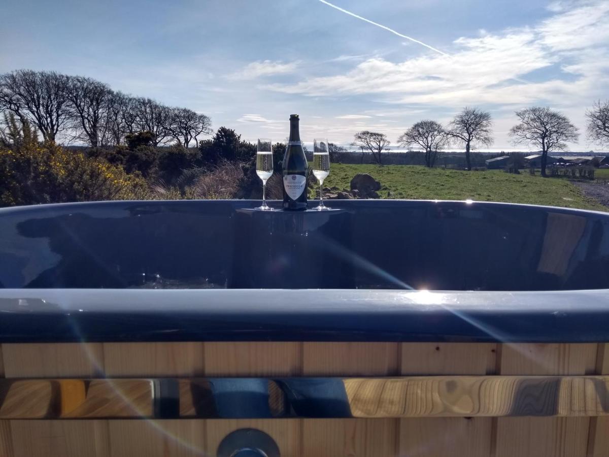 Cleeves Cabins Ailsa Luxury Lodge With Hot Tub Dalry  Kültér fotó